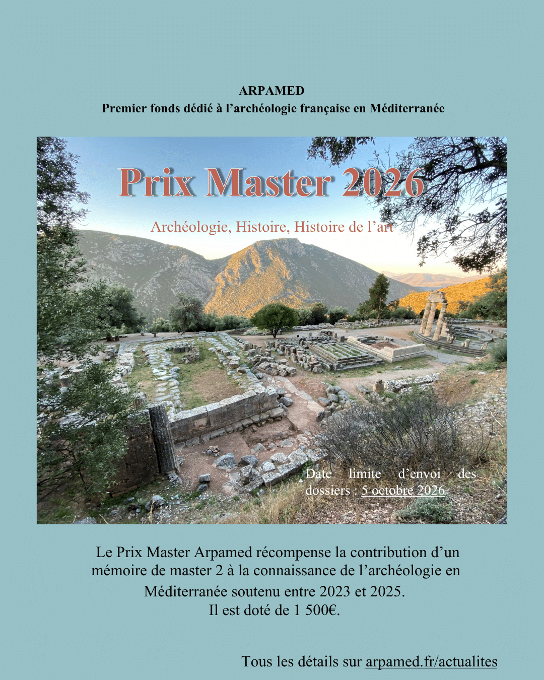 Affiche Prix Master 2026 Arpamed